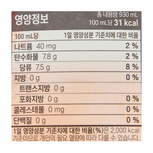 오늘좋은 피치쿨 (930ML)
