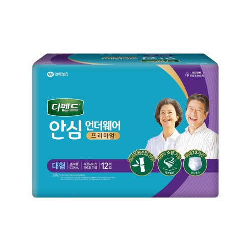 디펜드 안심 언더웨어 프리미엄 (대형) (12입)