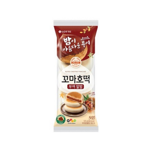 롯데 꼬마호떡 부여알밤 (125G)