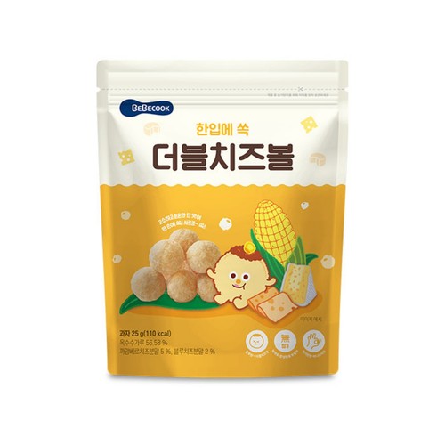 베베쿡 한입에 쏙 더블치즈볼 (25G)