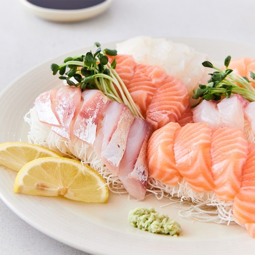 광어 연어 숭어 모둠회 (300G)