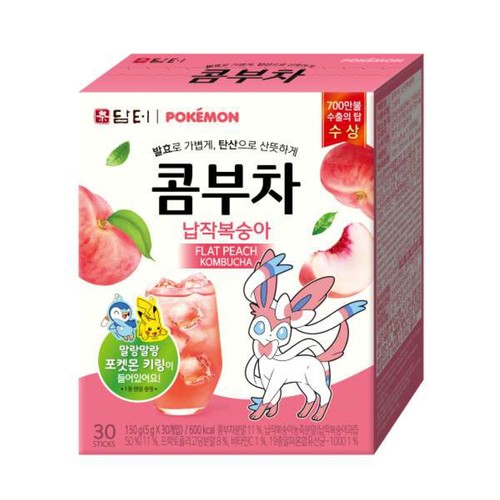 담터 콤부차 납작복숭아 포켓몬 기획 (5G*30입)
