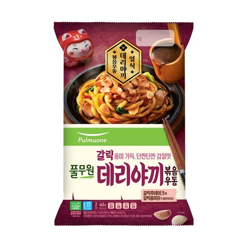 풀무원 갈릭 데리야끼 볶음 우동 (2인) (445G)