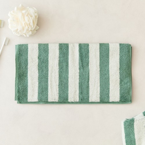 오늘좋은 볼드 스트라이프 세면타월 3P (그린) (40*80CM)