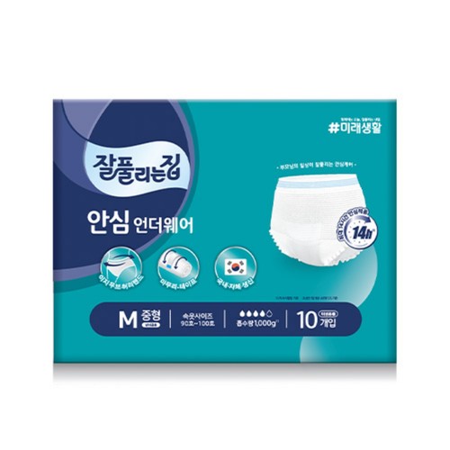 잘풀리는집 안심 언더웨어(중형) (10입)