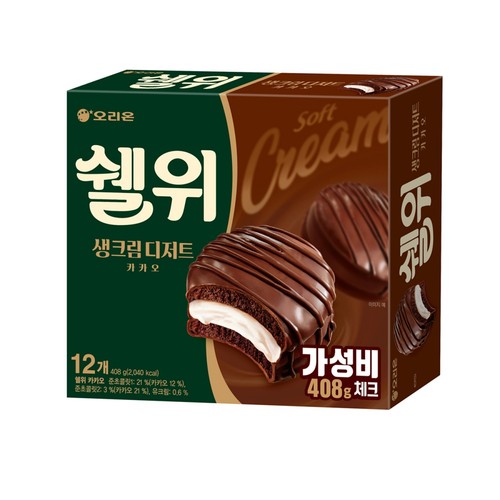 오리온 쉘위 카카오 (408G)