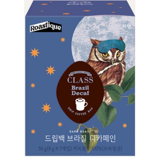 쟈뎅 로스티크 클래스 브라질 디카페인 드립백 (8G*7입)