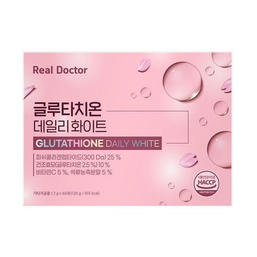 리얼닥터 글루타치온 데일리화이트 60포 (2G*60포)