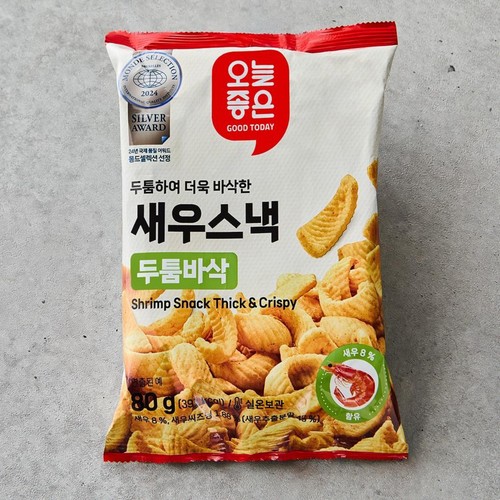 오늘좋은 새우스낵 두툼바삭 (80G)