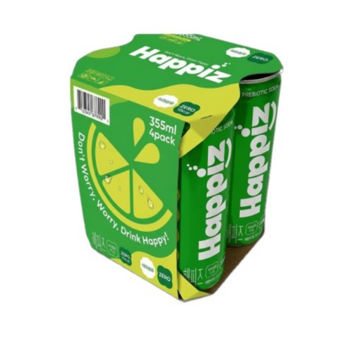 롯데칠성음료 해피즈 레몬라임 (355ML * 4)