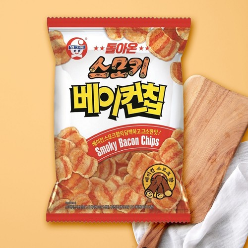 빙그레 돌아온 스모키 베이컨칩 (70G)