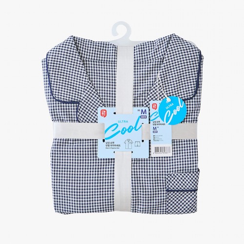 NAVY/XXL 오늘좋은 남성 순면반팔 파자마세트