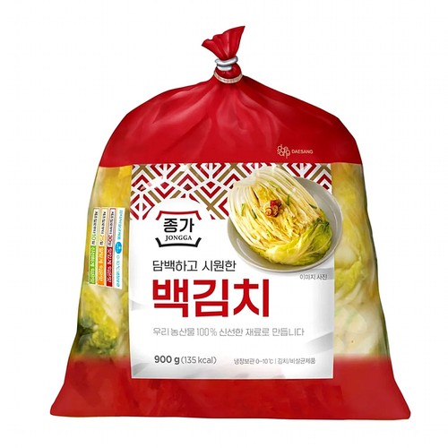 대상 종가 담백하고 시원한 백김치 (900G)