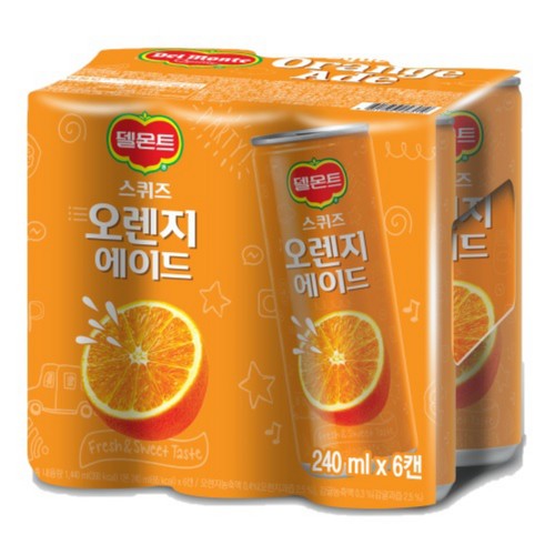 델몬트 스퀴즈 오렌지 (240ML*6입)