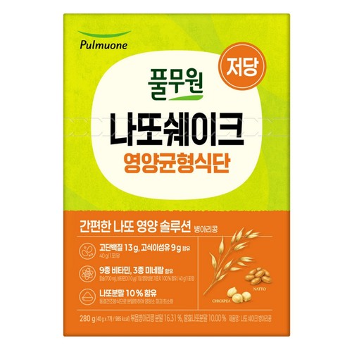 풀무원 나또쉐이크 병아리콩 (280G)