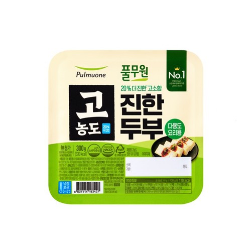 풀무원 고농도 진한 다용도 두부 (300G)