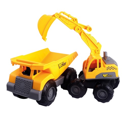 중장비 덤프와 포크레인 (3세이상)