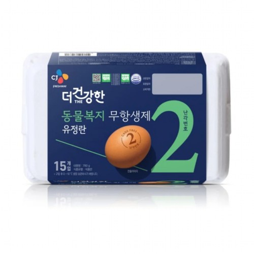 CJ 더건강한 동물복지 무항생제 유정란(15입) (780G/15입)