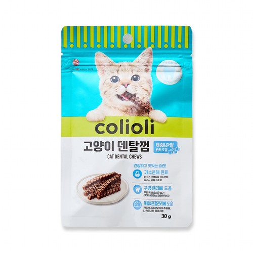 콜리올리 고양이 덴탈껌 (체중관절) (30G)