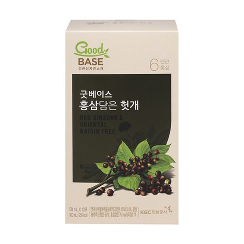 (S) 굿베이스 홍삼담은 자연헛개 (50ML*30입)