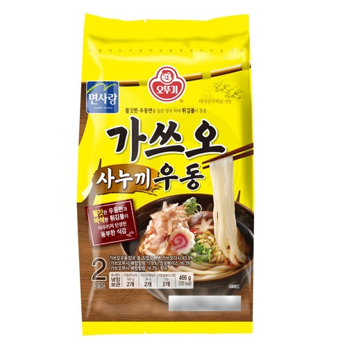 오뚜기 가쓰오우동 2인 (466G)