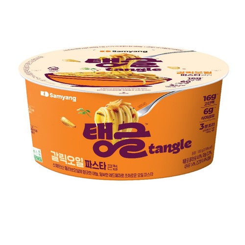 삼양식품 탱글 갈릭오일파스타 큰컵 (100G)