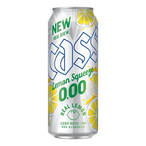 오비맥주 카스 0.00 레몬스퀴즈 (495ML)