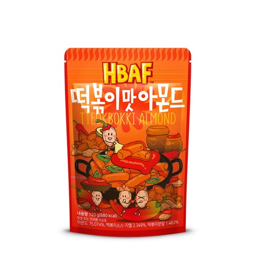 HBAF 떡볶이맛 아몬드 (120G)