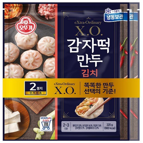 오뚜기 XO 감자떡만두 김치 (320G*2)