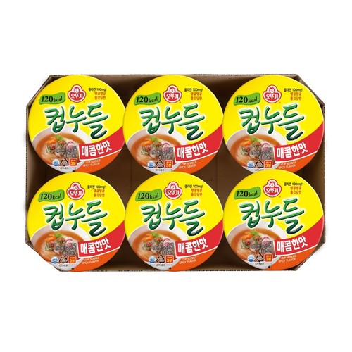 오뚜기 컵누들 매콤한맛 (37.8G*6)
