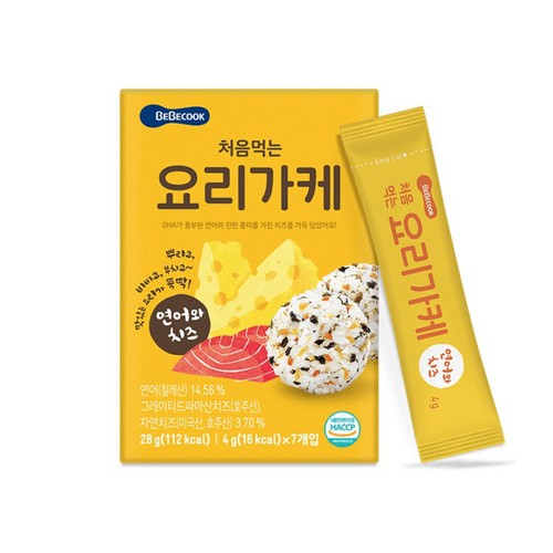 베베쿡 처음먹는 요리가케 연어&치즈 (28G)