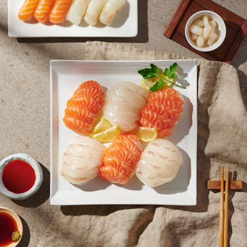 광어 연어 모둠회 (300G)