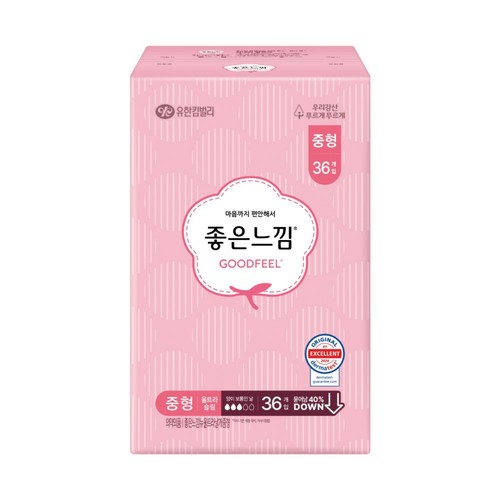 좋은느낌 오리지널 울날 중형 (36개)