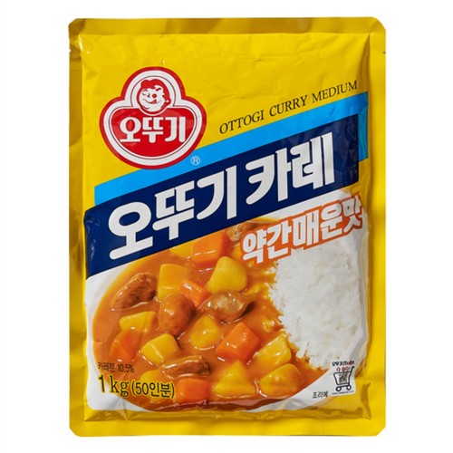 오뚜기 카레 약간매운맛 (1KG)