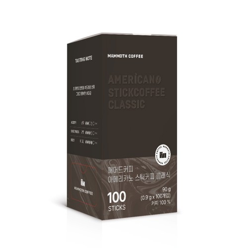 매머드커피 아메리카노 스틱커피 클래식 (0.9G*100입)