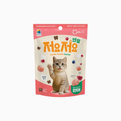 캐츠랑 저요저요 덴탈 (연어) (60G)