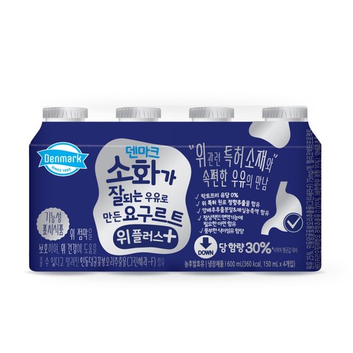 동원 덴마크 소화가 잘되는 요구르트 위플러스 (150ML*4입)