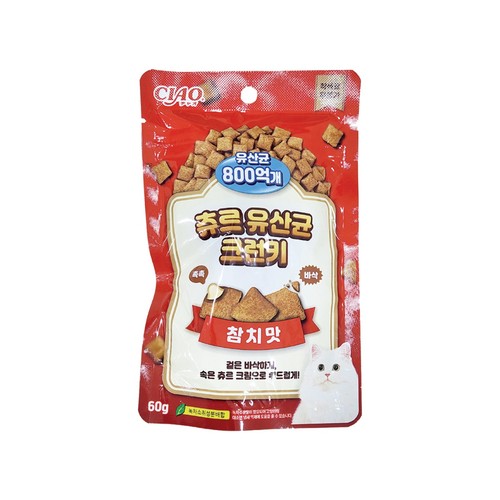 이나바 유산균 크런키 (참치) (60G)