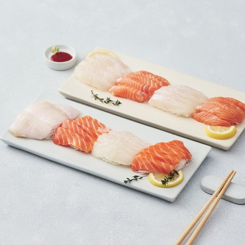 실속 광어 연어 모둠회 (80G)