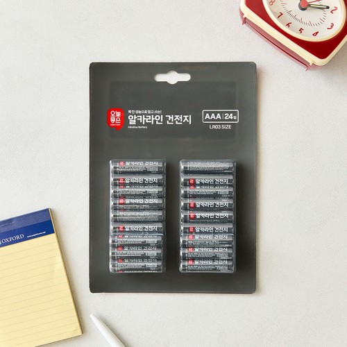 오늘좋은 알카라인 건전지 AAA (AAA 24입)
