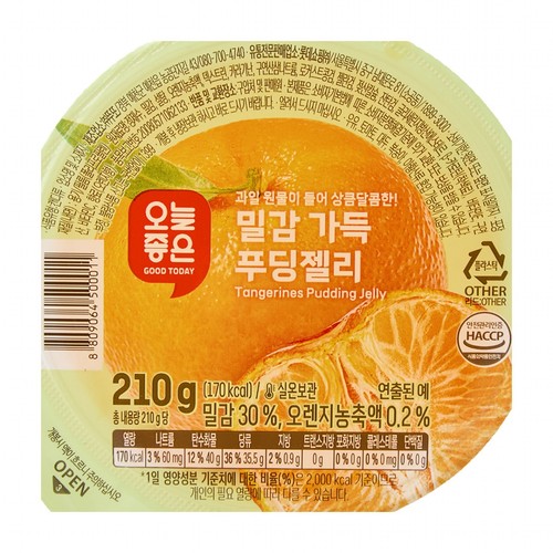 오늘좋은 밀감 가득 푸딩젤리 (210G)