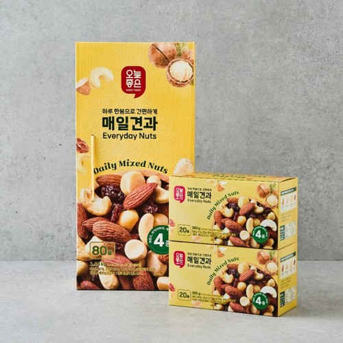 [추석 선물세트 사전예약] 오늘좋은 매일견과 80봉 (1440G)