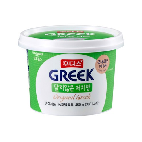 후디스 그릭요거트 달지않은 저지방 (450G)