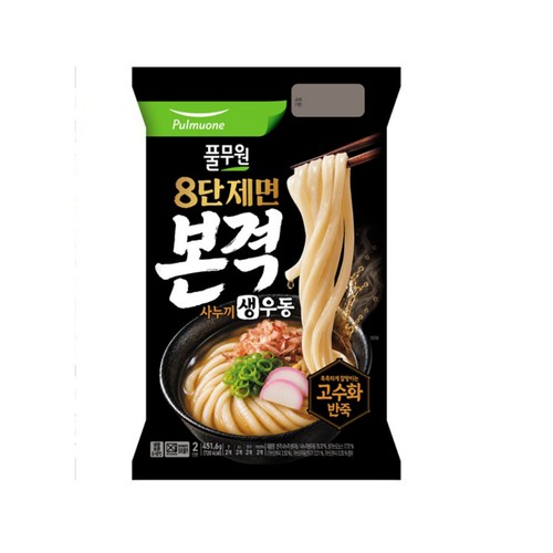 풀무원 본격 사누끼 생우동 2인 (451G)