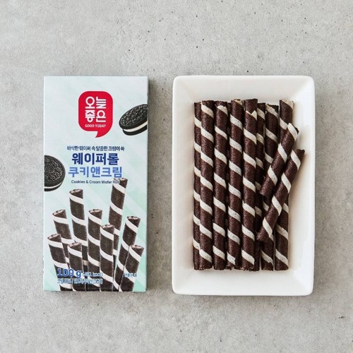 오늘좋은 웨이퍼롤 쿠키앤크림 (100G)