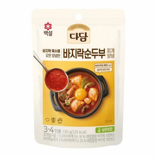 다담 바지락 순두부 찌개양념 (130G)