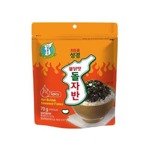 성경식품 불닭맛 돌자반 (70G)
