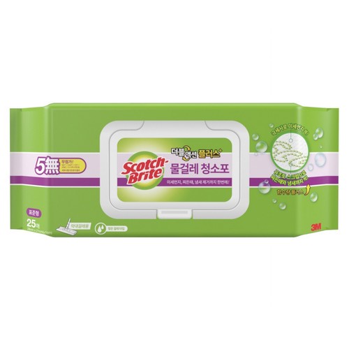 3M 물걸레 청소포 더블액션 플러스 표준형 (25매)