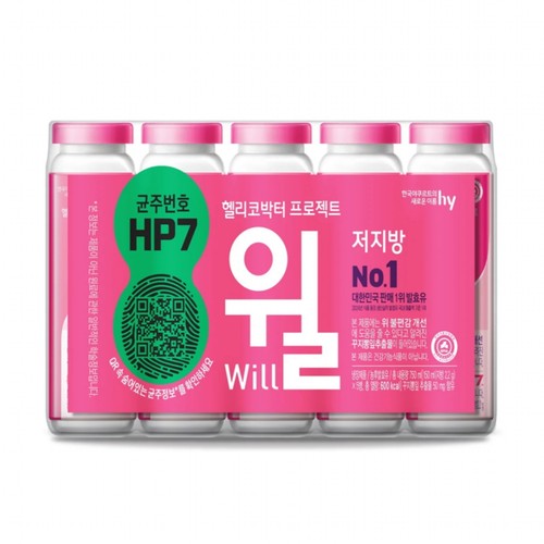 hy 한국야쿠르트 윌 저지방 (150ML*5입)