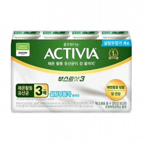 풀무원다논 액티비아 부스트샷3 플레인 (100ML * 4)